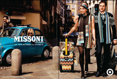 Vintage 60's Style Missoni Zig Zag Knit Mini Shift Dress & Scarf L - Bombshell Bettys Vintage