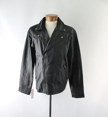 Scully Black Leather Conceal Carry Motorcycle Jacket 3XL - Bombshell Bettys Vintage