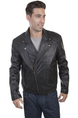 Scully Black Leather Conceal Carry Motorcycle Jacket 3XL - Bombshell Bettys Vintage