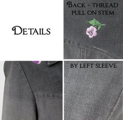 Vintage 70s Ombre Embroidered Western Shirt / Light Jacket S