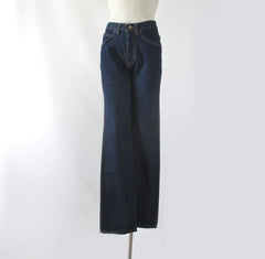Vintage 80s High Waist Brittania Blue Denim Jeans S - Bombshell Bettys Vintage