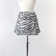 Vintage 90s Fredericks Of Hollywood Zebra Mini Skirt & Belt L