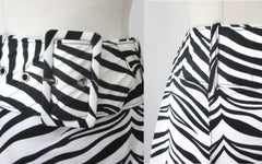Vintage 90s Fredericks Of Hollywood Zebra Mini Skirt & Belt L