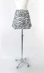 Vintage 90s Fredericks Of Hollywood Zebra Mini Skirt & Belt L