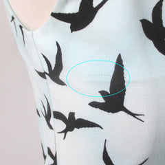 Bernie Dexter Swan Dress Sky Blue Bird Print XS