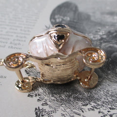 Princess Pumpkin Carriage Charm Locket Necklace - Bombshell Bettys Vintage