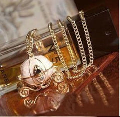 Princess Pumpkin Carriage Charm Locket Necklace - Bombshell Bettys Vintage