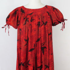 Vintage 50s Hawaiian Muumuu Lounging Dress L