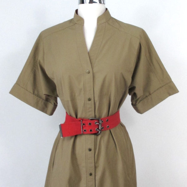 vintage safari dress Vintage 80s Jordache Khaki Safari Dress & Matching Belt L – Bombshell  Bettys Vintage