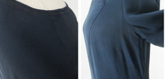 Vintage 20's 30's Navy Blue Rayon Dress S