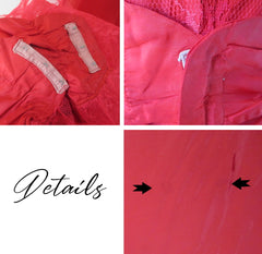 vintage 50s red lace full skirt fit flare party dress lace bolero over skirt lace set matching bombshell bettys vintage details