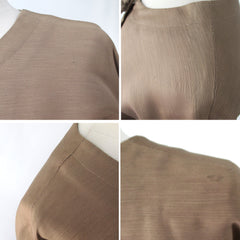 Vintage 50s Copper Layne Bryant Special Occasion Dress Plus 2X