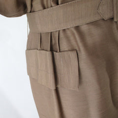 Vintage 50s Copper Layne Bryant Special Occasion Dress Plus 2X