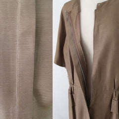 Vintage 50s Copper Layne Bryant Special Occasion Dress Plus 2X