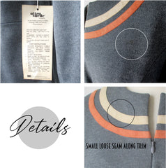 Vintage 70s Heather Grey Zip Front Ultrasuede Dress NWT XL 1X