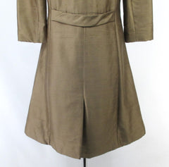 Vintage 60's Joseph Magnin Gold Dupioni Silk Evening Jacket Coat S 5 - Bombshell Bettys Vintage