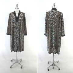 Vintage 70s Vanity Fair Leopard Robe 38 L