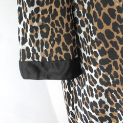 Vintage 70s Vanity Fair Leopard Robe 38 L