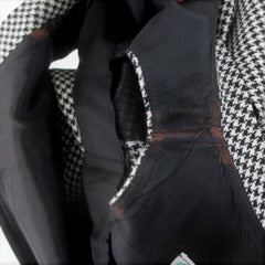 Vintage 60s Houndstooth A Line Jumper Dress M