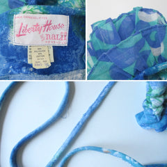 • Vintage 70s Convertible Halter Tie Hawaiian Dress XS