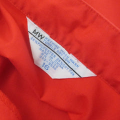 Vintage 70s 80s Half Button Red Top Blouse M