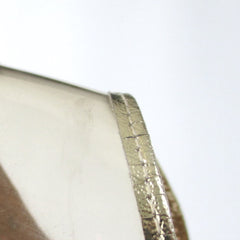Vintage 70s Clear Lucite Gold Trim Heels Shoes 7