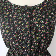 Vintage 70s Victorian Style Corset Cover Prairie Top XS