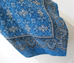 Vintage 70s Bohemian Bandanna Style Halter Top XS