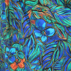 Vintage 80s / 50s Style Floral Full Skirt Day Dress XS