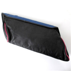 Vintage 80s Leather 3D Flower Handbag / Cross Body / Clutch Bag
