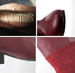 Vintage 80s Red Leather Tarantino’s Pixie Boots 8