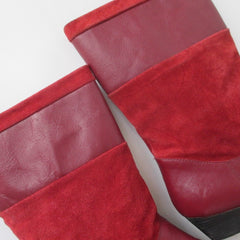Vintage 80s Red Leather Tarantino’s Pixie Boots 8