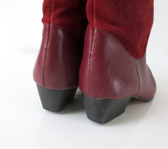 Vintage 80s Red Leather Tarantino’s Pixie Boots 8