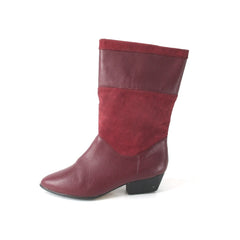 Vintage 80s Red Leather Tarantino’s Pixie Boots 8