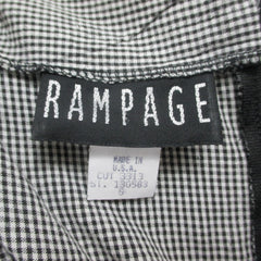 Vintage 90s Gingham Halter Top Mini Dress XS • New With Tags•