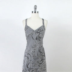 Vintage 90s Joseph Ribkoff black white slip dress bodice