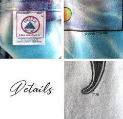 Vintage 90s GRATEFUL DEAD Snowboard Bears Peter Forsythe Tie Dye T Shirt L