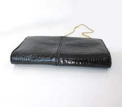 Vintage Morris Moskowitz Alligator Clutch / Chain Strap Handbag