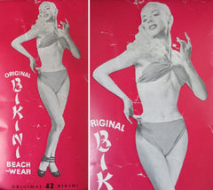 Vintage 50's Original Bikini In Tube Swimsuit Bathing Suit NOS - Bombshell Bettys Vintage