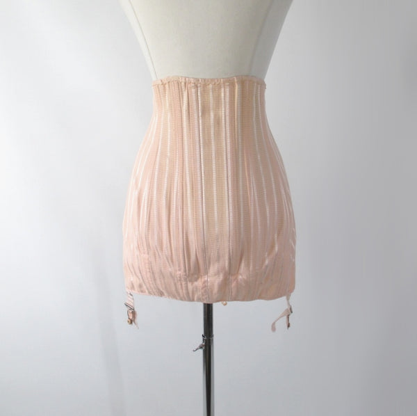 Vintage 40s Spencer Peach Stripe Corset Laced Girdle / Foundation Ga –  Bombshell Bettys Vintage