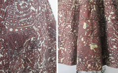 Vintage 50s Novelty Print Dress Matching Wrap / Shawl XS / XXS