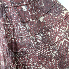 Vintage 50s Novelty Print Dress Matching Wrap / Shawl XS / XXS