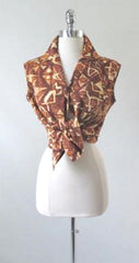 Vintage 50's Miss Hawaii Sleeveless Hawaiian Top Blouse S / M - Bombshell Bettys Vintage