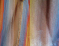 Vintage 60's 50's Ombre Stripe Shirtwaist Full Skirt Day Dress M - Bombshell Bettys Vintage
