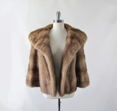 Vintage 50s Autumn Haze EMBA Short Mink Coat L - Bombshell Bettys Vintage