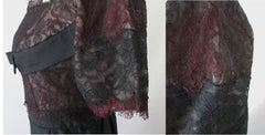 Vintage 50's H. Liebes Black Lace Evening Cocktail Party Sheath Dress M - Bombshell Bettys Vintage