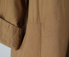 Vintage 50s Copper Brown Silk Raincoat Swing Coat - Bombshell Bettys Vintage
