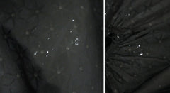 • Vintage 50's Black Velvet Pearl & Flocked Starburst Party Dress M - Bombshell Bettys Vintage