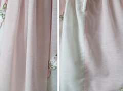 Vintage 50's Pink & White Embroidered Flower Fit & Flair Party Dress S - Bombshell Bettys Vintage