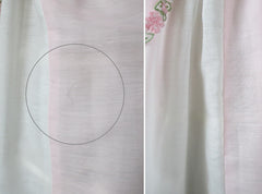 Vintage 50's Pink & White Embroidered Flower Fit & Flair Party Dress S - Bombshell Bettys Vintage